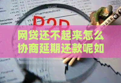 网贷还不起来怎么协商延期还款呢如何处理