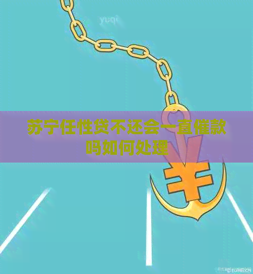 苏宁任性贷不还会一直催款吗如何处理