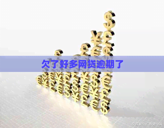 欠了好多网贷逾期了