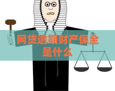 网贷逾期财产保全是什么