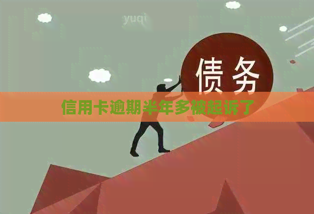 信用卡逾期半年多被起诉了
