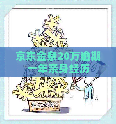 京东金条20万逾期一年亲身经历