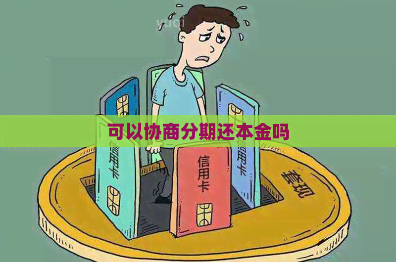 可以协商分期还本金吗