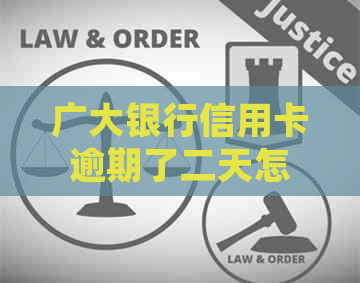 广大银行信用卡逾期了二天怎么处理