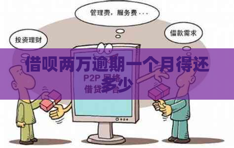 信用卡两万逾期一个月得还多少