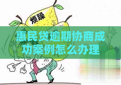 惠民贷逾期协商成功案例怎么办理