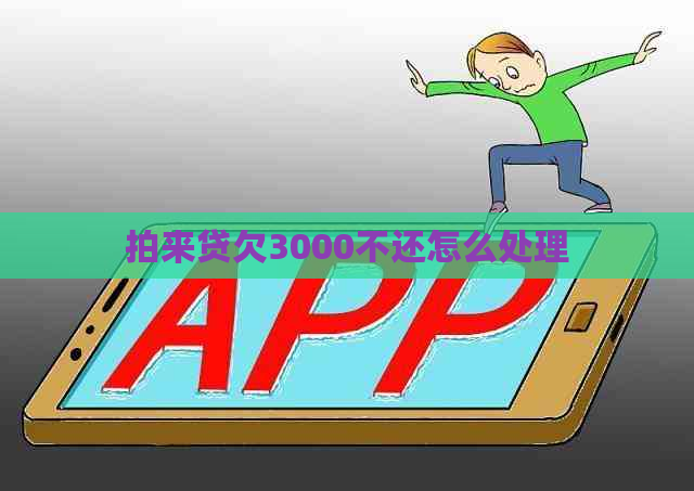 拍来贷欠3000不还怎么处理
