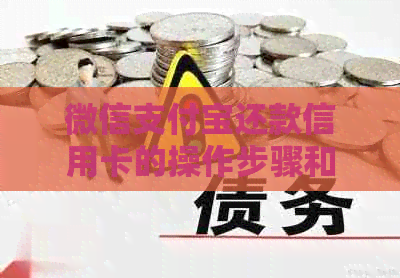 微信支付宝还款信用卡的操作步骤和注意事项