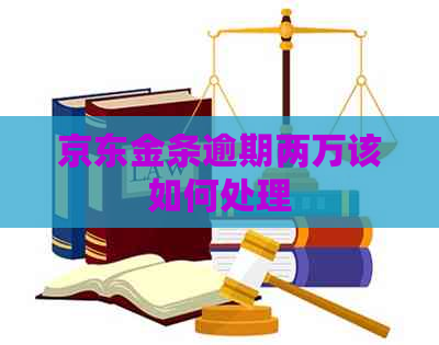 京东金条逾期两万该如何处理