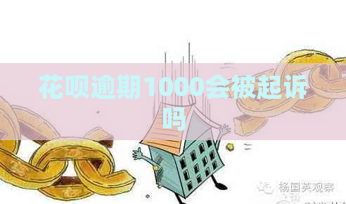 白条逾期1000会被起诉吗