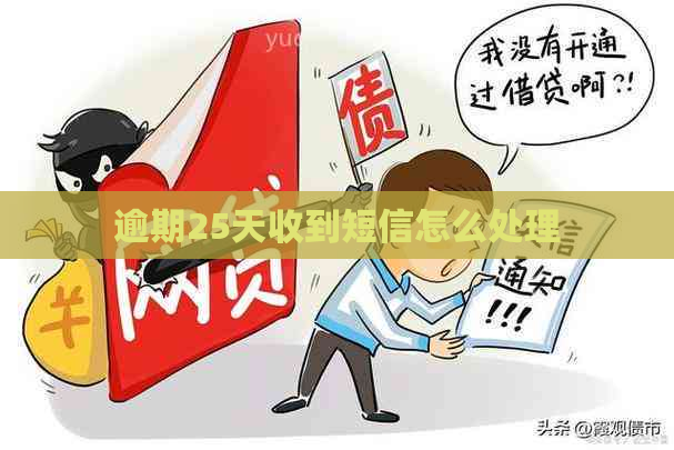 逾期25天收到短信怎么处理