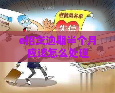 e招贷逾期半个月应该怎么处理