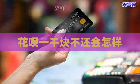 白条一千块不还会怎样