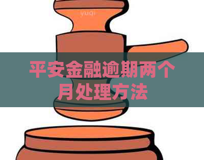 平安金融逾期两个月处理方法