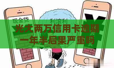 光大两万信用卡逾期一年半后果严重吗