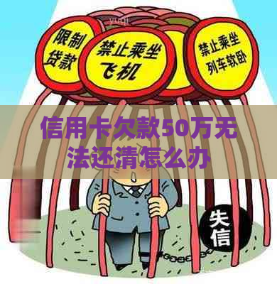 信用卡欠款50万无法还清怎么办