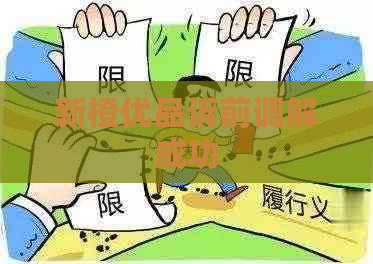 新橙优品诉前调解成功
