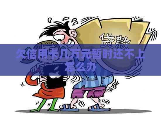欠信用卡几万元暂时还不上怎么办