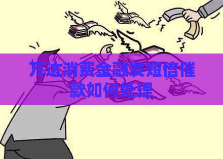 万达消费金融发短信催款如何处理