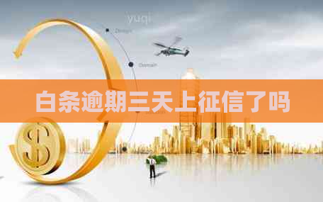 白条逾期三天上了吗