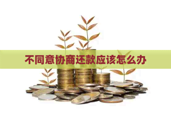 不同意协商还款应该怎么办