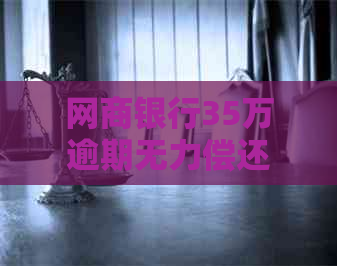 白条银行35万逾期无力偿还