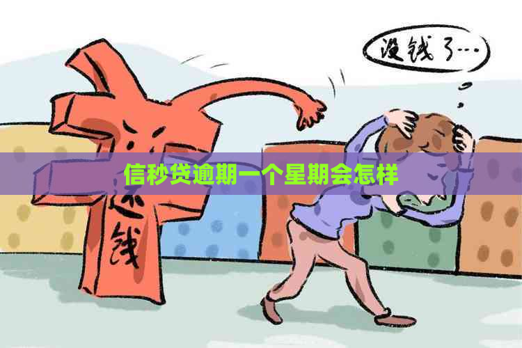 信秒贷逾期一个星期会怎样