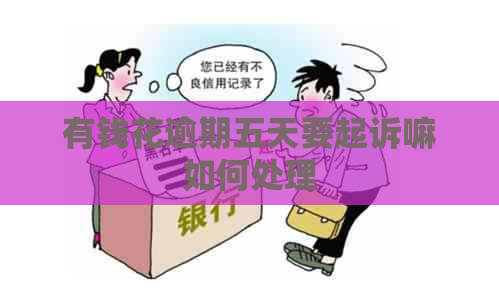 有钱花逾期五天要起诉嘛如何处理