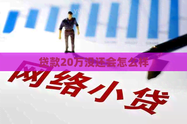 贷款20万没还会怎么样