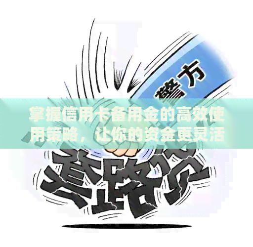 掌握信用卡备用金的高效使用策略，让你的资金更灵活