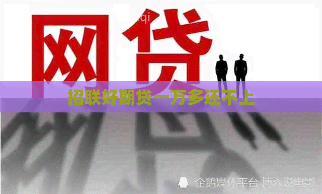 招联好期贷一万多还不上