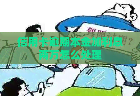 信用卡逾期本金加利息两万怎么处理