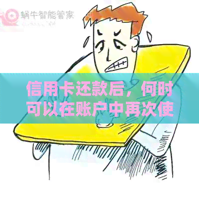 信用卡还款后，何时可以在账户中再次使用？