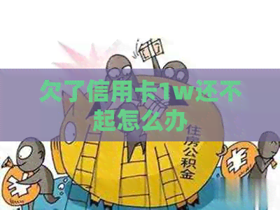 欠了信用卡1w还不起怎么办