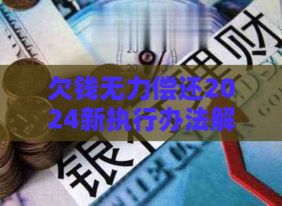 欠钱无力偿还2024新执行办法解读