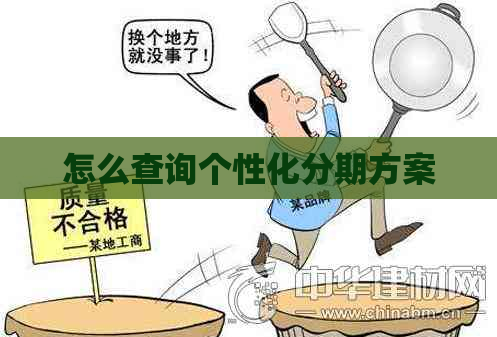 怎么查询个性化分期方案