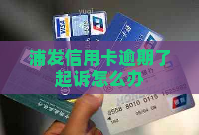 浦发信用卡逾期了起诉怎么办