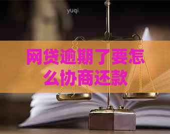 网贷逾期了要怎么协商还款