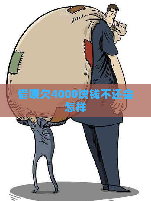 信用卡欠4000块钱不还会怎样