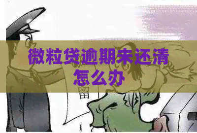微粒贷逾期未还清怎么办