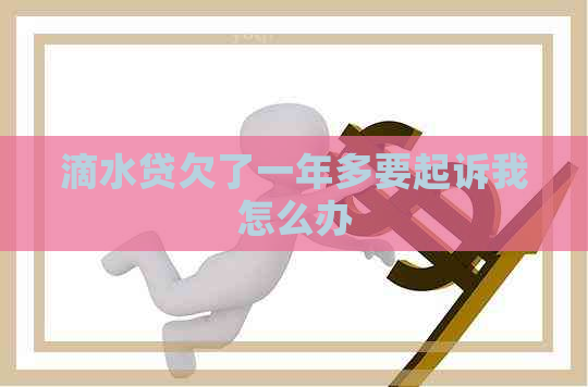滴水贷欠了一年多要起诉我怎么办