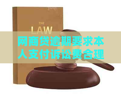 白条贷逾期要求本人支付诉讼费合理吗