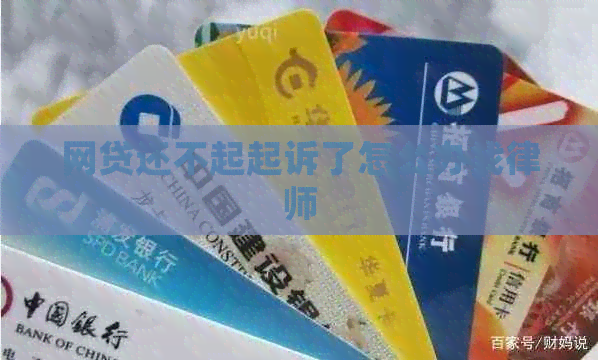网贷还不起起诉了怎么办找律师