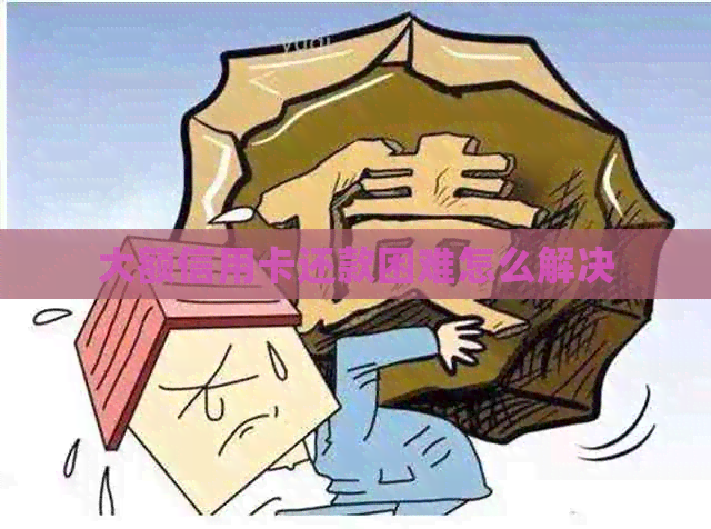 大额信用卡还款困难怎么解决