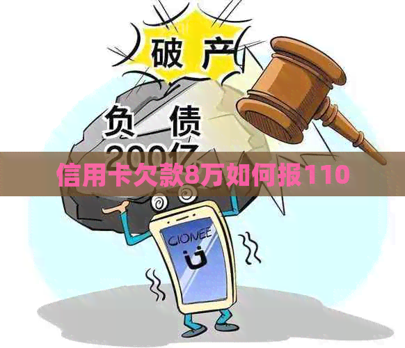 信用卡欠款8万如何报110