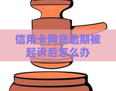 信用卡网贷逾期被起诉后怎么办