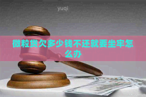 微粒贷欠多少钱不还就要坐牢怎么办