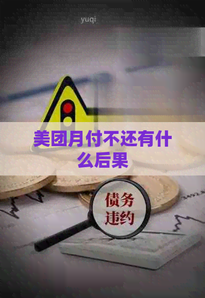 美团月付不还有什么后果