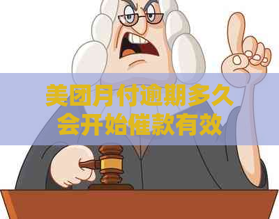 美团月付逾期多久会开始催款有效