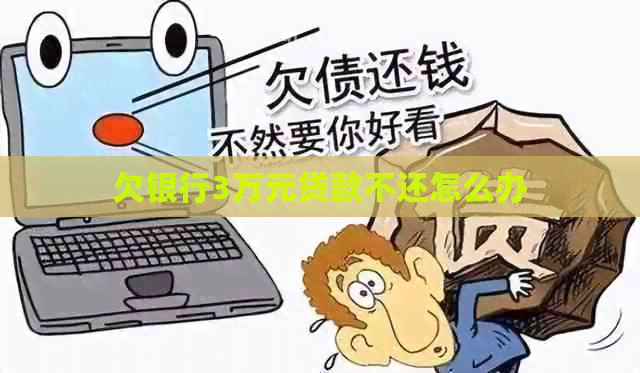 欠银行3万元贷款不还怎么办